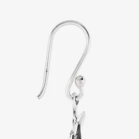 Bali Inspired Hummingbird Womens Gray Abalone Sterling Silver Drop Earrings