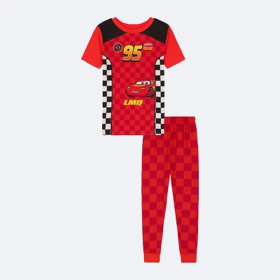 Disney Collection Boys Cars Crew Neck Short Sleeve 2-pc. Pajama Set