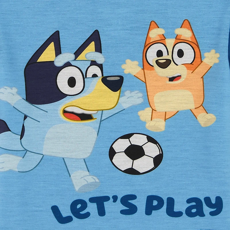 Toddler Boys Bluey Crew Neck Short Sleeve 3-pc. Pajama Set