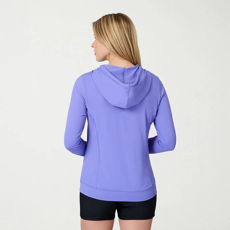 Free Country Womens Long Sleeve Moisture Wicking Active Hoodie