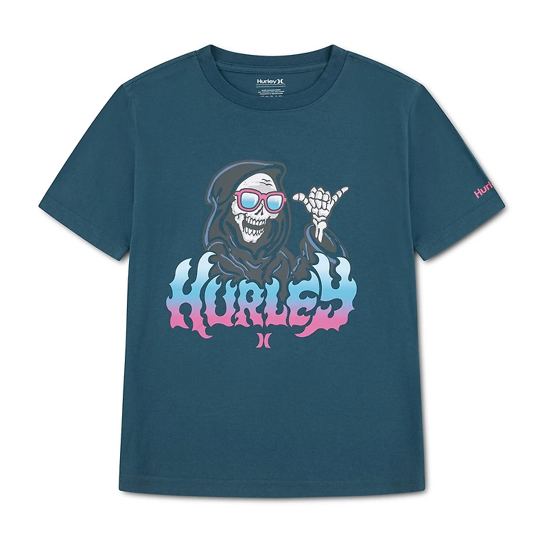 Hurley Big Kid Boys Crew Neck Short Sleeve Regular Fit Graphic T-Shirt