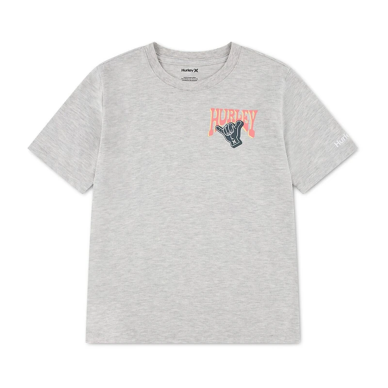 Hurley Big Kid Boys Crew Neck Short Sleeve Regular Fit Graphic T-Shirt