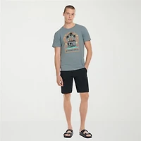 Hurley Mens Crew Neck Short Sleeve Regular Fit Graphic T-Shirt