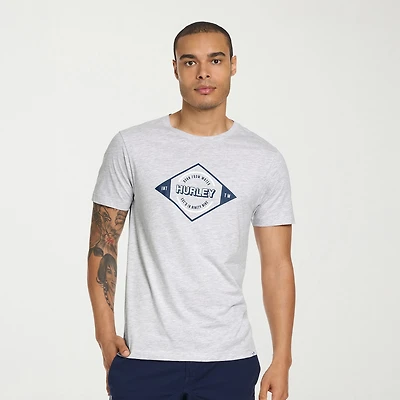 Hurley Mens Crew Neck Short Sleeve Regular Fit Graphic T-Shirt