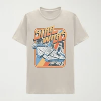 Mens Crew Neck Short Sleeve Classic Fit Star Wars Big and Tall Graphic T-Shirt