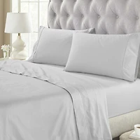 SUPERIOR® Gina Organic Percale Crisp Breathable 300tc Flat Sheet