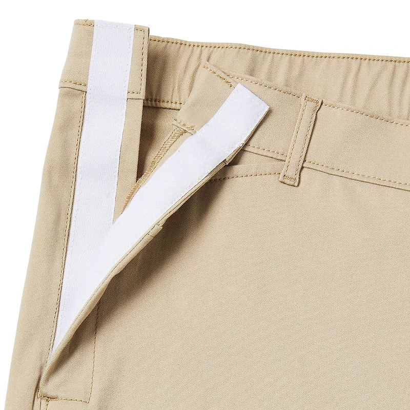St. John's Bay Womens Plus Adaptive Easy-on + Easy-off Straight Capri Pant