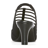 east 5th Neville Womens Round Peep Toe Block Heel Pumps