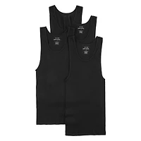 Stafford Dry + Cool Mens Round Neck Sleeveless Quick 4 Pack Tank