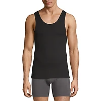 Stafford Dry + Cool Mens Round Neck Sleeveless Quick 4 Pack Tank
