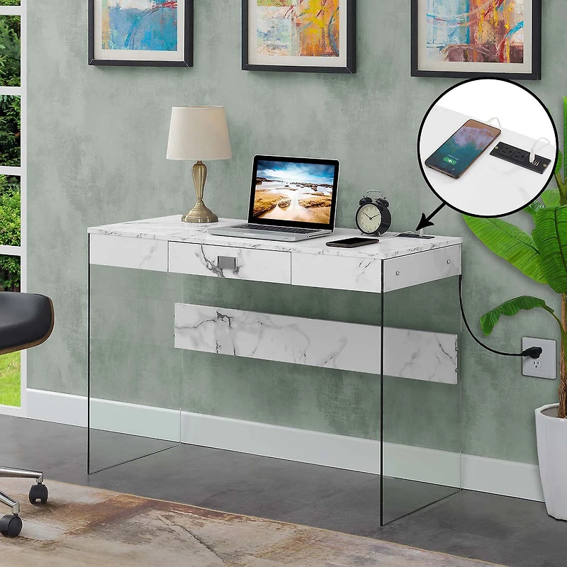 Convenience Concepts Soho Office Collection Writing Desk