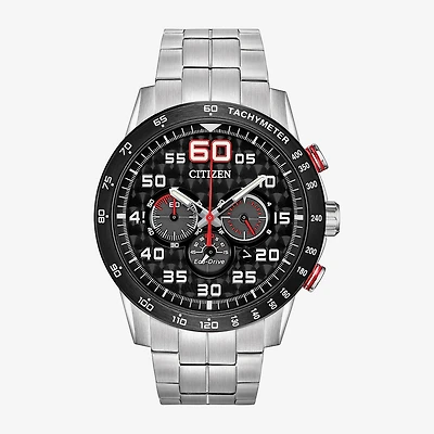 Citizen Sport Casual Mens Chronograph Silver Tone Stainless Steel Bracelet Watch Ca4431-50e