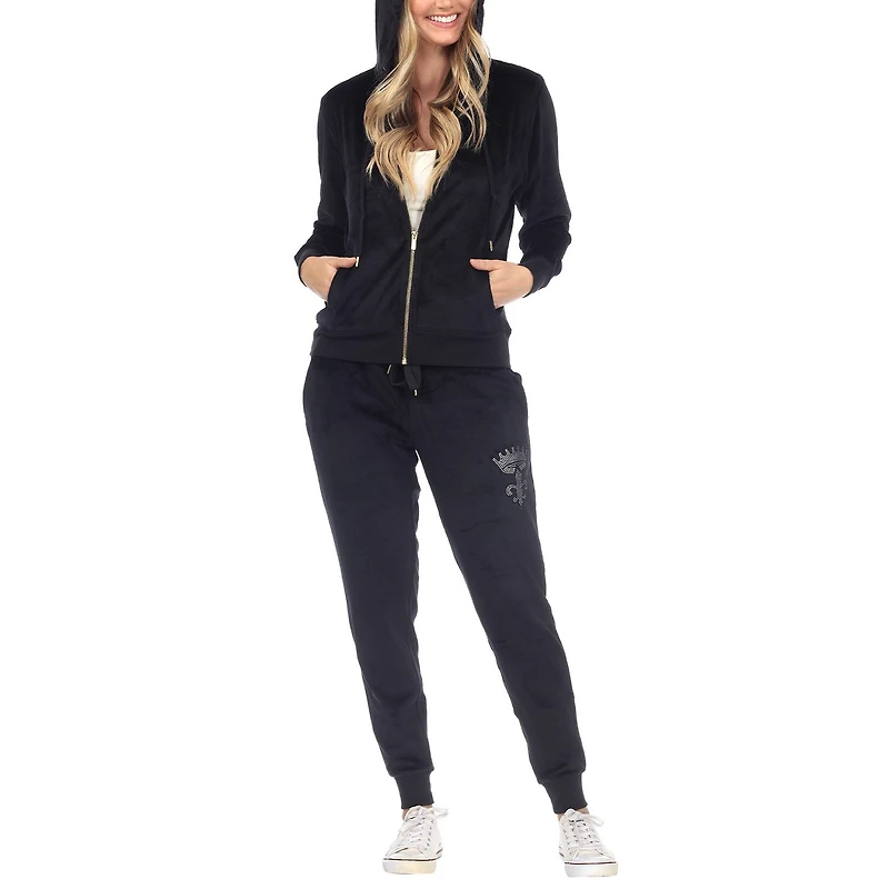 White Mark Adjustable Waist 2-pc. Track Suit