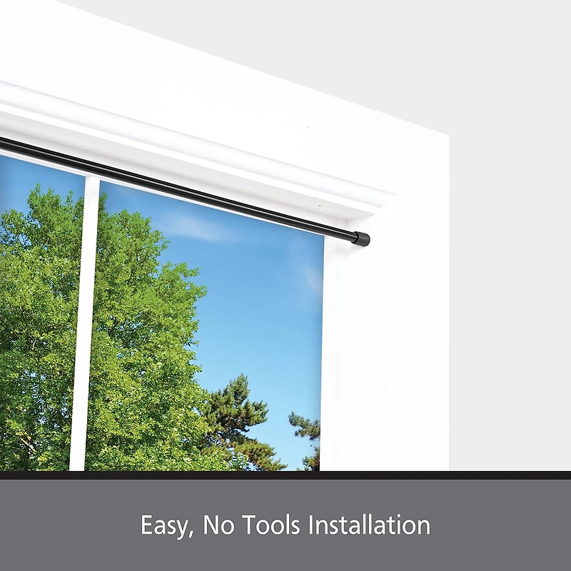 Kenney Fast Fit No Tools 2 Pack 7/16 Tension Curtain Rod