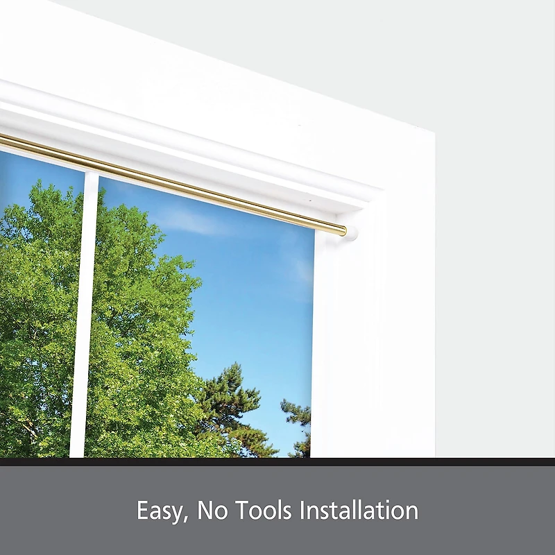Kenney Fast Fit No Tools Pack 7/16 Tension Curtain Rod