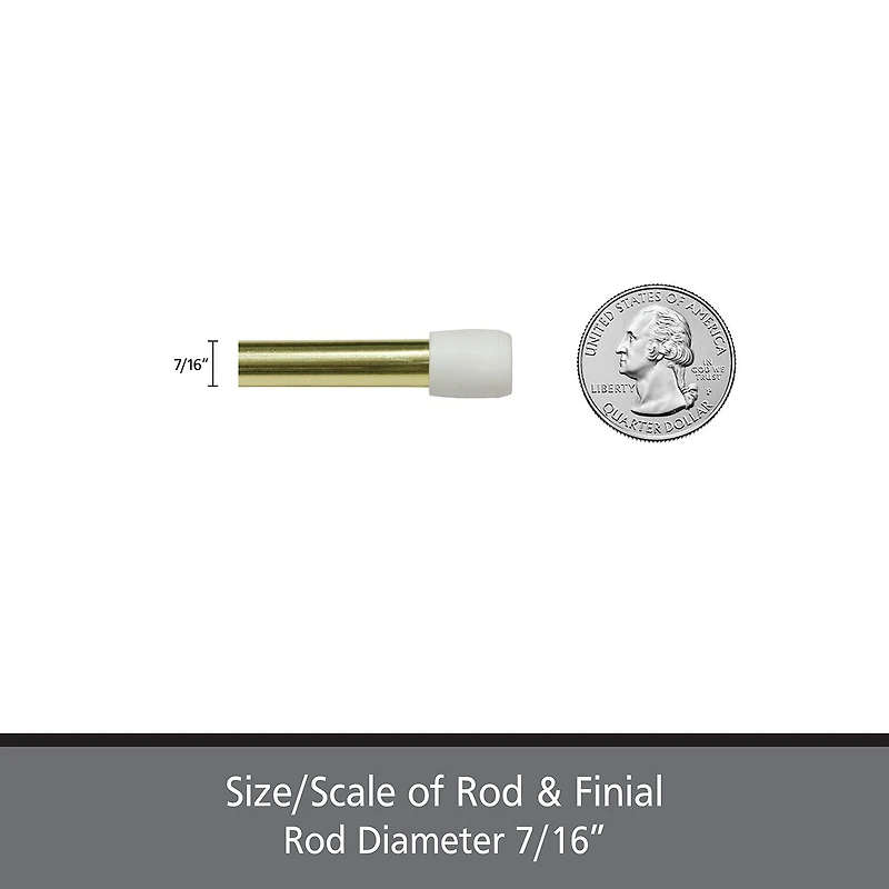 Kenney Fast Fit No Tools Pack 7/16 Tension Curtain Rod