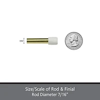 Kenney Fast Fit No Tools Pack 7/16 Tension Curtain Rod