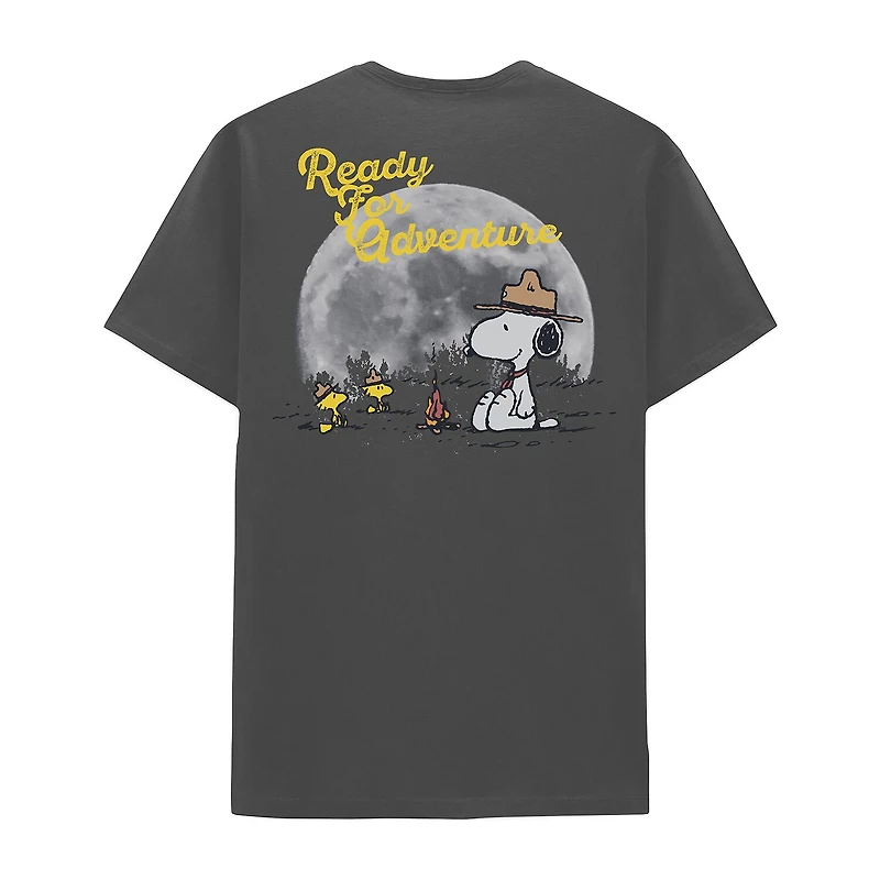 Mens Short Sleeve Snoopy Graphic T-Shirt
