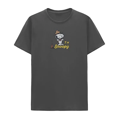 Mens Short Sleeve Snoopy Graphic T-Shirt