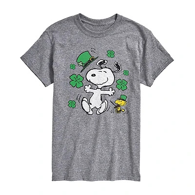 Mens Short Sleeve Peanuts St. Patrick's Day T-Shirt
