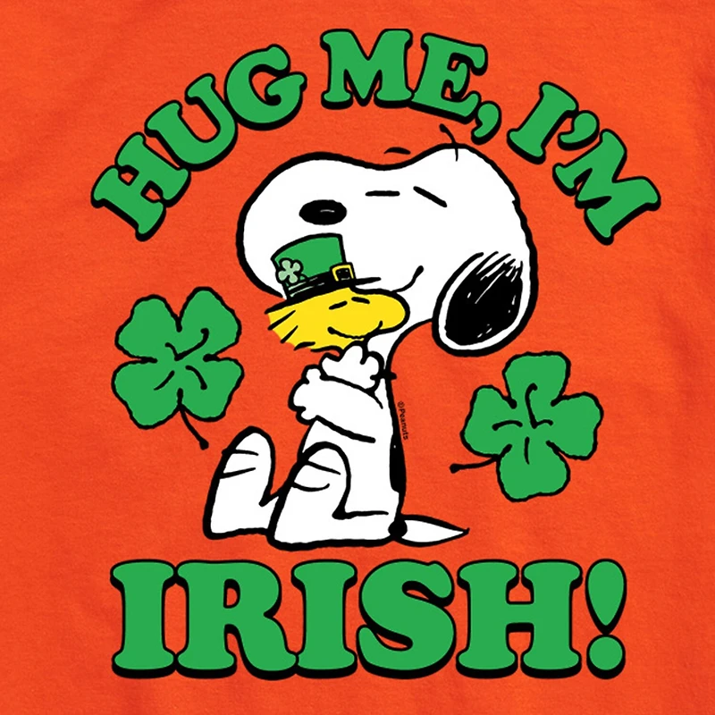 Mens Short Sleeve Peanuts St. Patrick's Day T-Shirt
