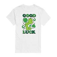 Mens Short Sleeve Care Bears St. Patrick's Day Graphic T-Shirt