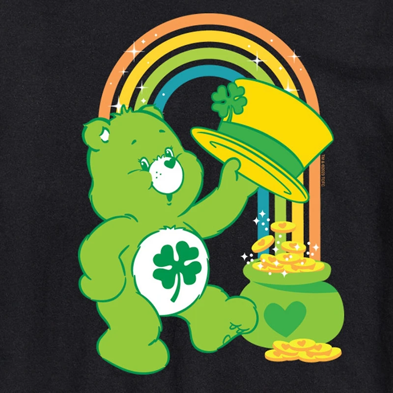Mens Short Sleeve Care Bears St. Patrick's Day T-Shirt