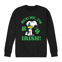 Mens Long Sleeve Peanuts St. Patrick's Day Sweatshirt