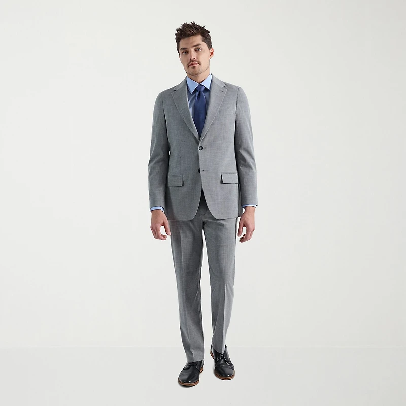 Haggar JMH 4 Way Stretch Houndstooth Mens Slim Fit Suit Jacket