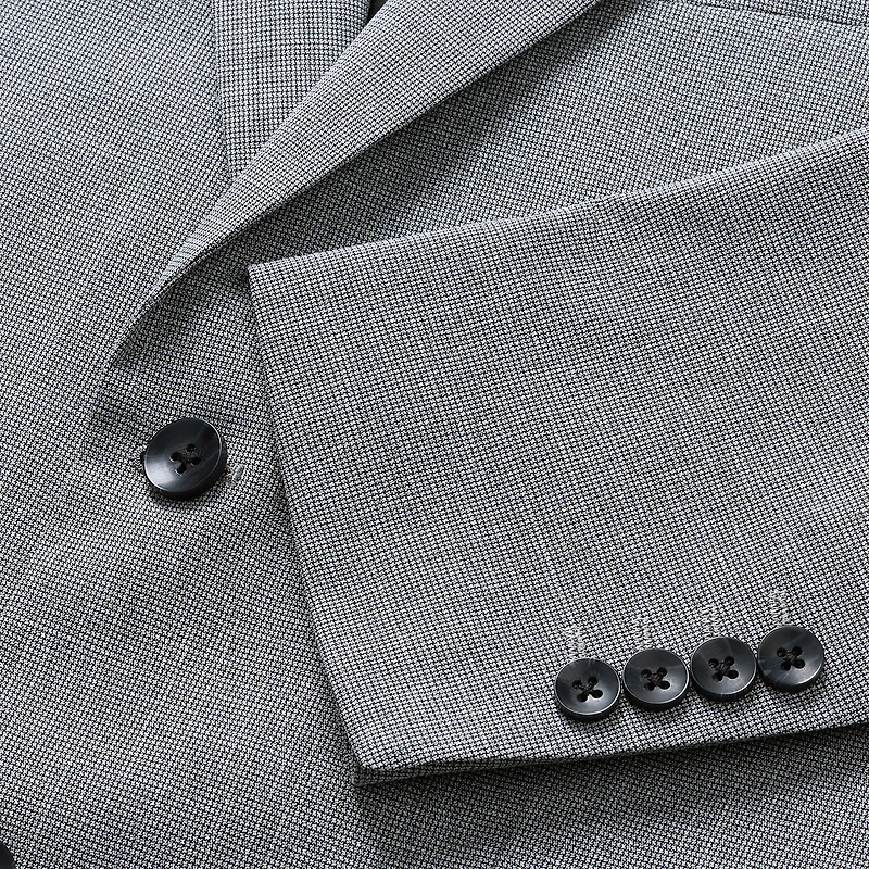 Haggar JMH 4 Way Stretch Houndstooth Mens Slim Fit Suit Jacket