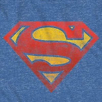 Mens Crew Neck Short Sleeve Regular Fit Superman Big and Tall Graphic T-Shirt
