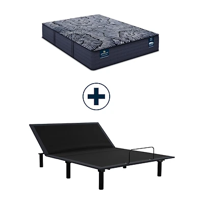 Serta Quilted Perfect Sleeper X Hybrid Knox 13.75" Plush Tight Top - Mattress + Adjustable Base