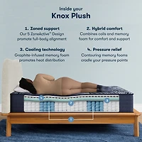 Serta Quilted Perfect Sleeper X Hybrid Knox 13.75" Plush Tight Top - Mattress + Adjustable Base