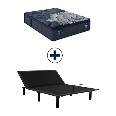 Serta Quilted Perfect Sleeper X Hybrid Max 15" Plush Pillow Top - Mattress + Adjustable Base