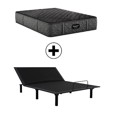 Beautyrest Black Series One 13.5" Extra Firm Tight Top - Mattress + Adjustable Base