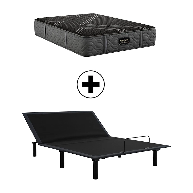 Beautyrest Black Series One 14.25" Medium Tight Top - Mattress + Adjustable Base