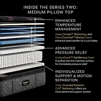 Beautyrest Black Series Two 16.5" Medium Pillow Top - Mattress + Adjustable Base