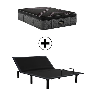Beautyrest Black Series Two 16.25" Plush Pillow Top - Mattress + Adjustable Base