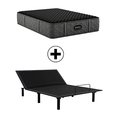 Beautyrest Black Series Three 15.25" Medium Tight Top - Mattress + Adjustable Base