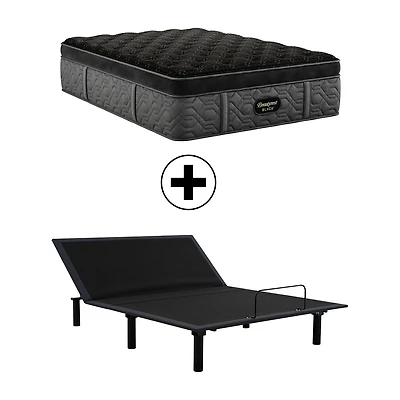 Beautyrest Black Series Four 17.25" Plush Summit Pillow Top - Mattress + Adjustable Base
