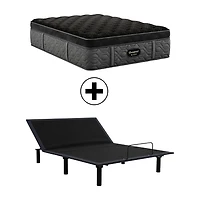 Beautyrest Black Series Four 17.25" Plush Summit Pillow Top - Mattress + Adjustable Base