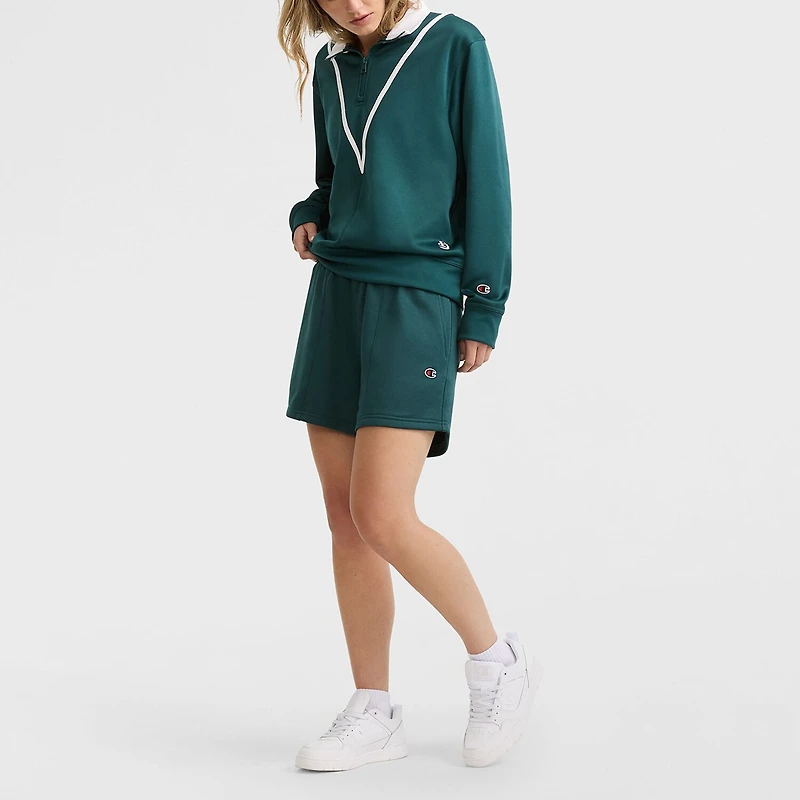 Champion Womens Mock Neck Long Sleeve Active Quarter-Zip Pullover