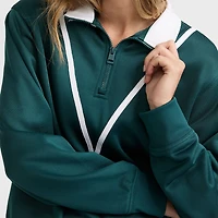 Champion Womens Mock Neck Long Sleeve Active Quarter-Zip Pullover