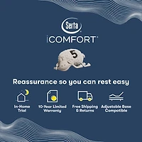 Serta iComfort Iona 13" Plush Memory Foam Tight Top - Mattress + Adjustable Base