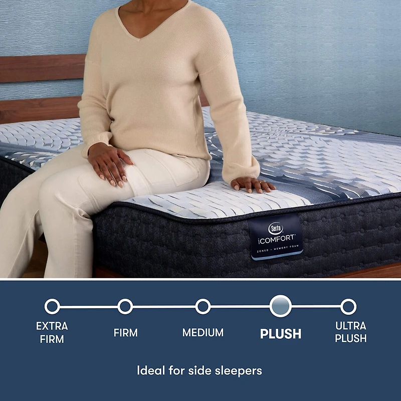 Serta iComfort Iona 13" Plush Memory Foam Tight Top - Mattress + Adjustable Base