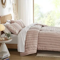 Ink+Ivy Imani Cotton Printed Comforter Set with Chenille