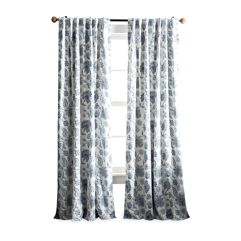 Martha Stewart Jakarta Back Tab Blackout Set of 2 Curtain Panel