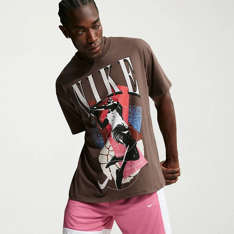 Nike Mens Crew Neck Short Sleeve Classic Fit Big and Tall Graphic T-Shirt