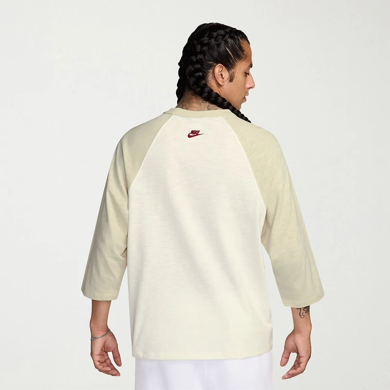 Nike Club Mens Crew Neck 3/4 Sleeve Active Big and Tall T-Shirt