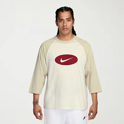 Nike Club Mens Crew Neck 3/4 Sleeve Active Big and Tall T-Shirt